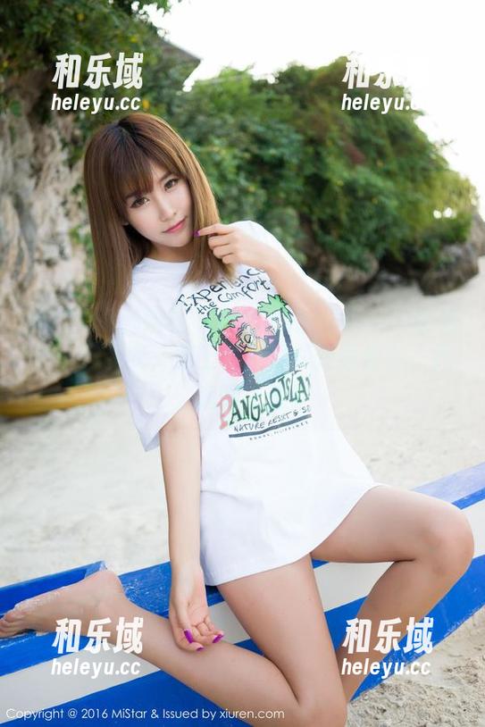MiStar魅妍社 - 白色私拍：Mieko林美惠子告诉我，穿上白色瞬间变身仙女，妈，我要上天！